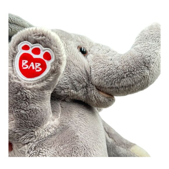Build a Bear Plush Asian Elephant No Tusks Stuffed Animal Toy RETIRED 2014 HTF - Picture 10 of 16